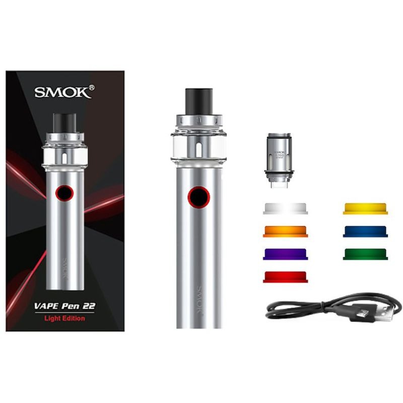 VAPORIZADOR SMOK VAPE PEN 22 LIGHT EDITION PLATEADO