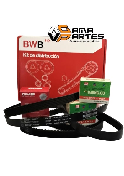 KIT DISTRIBUCION OPTRA 1.800 2008/-ASTRA 1.800 (3 TENSORES-2 CORREAS) BORG WARNER KMV145A