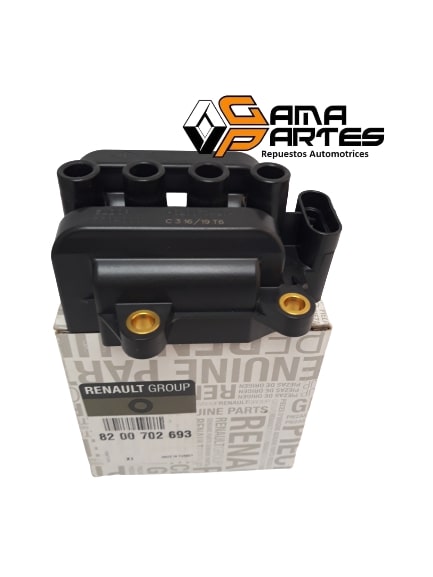 BOBINA ENCENDIDO TWINGO 16V-CAMPUS-STYLE (SIN CABLES) ORIGINAL 8200702693R