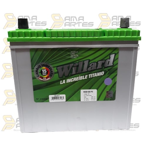 BATERIA NS 60 SAIL-WAGON R WILLARD NS60650