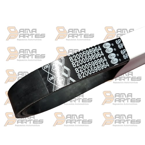 CORREA ALTERNADOR LOGAN 2011/2019 CAA-SYMBOL 2011/ CAA ORIGINAL 8200598964R/6PK1822