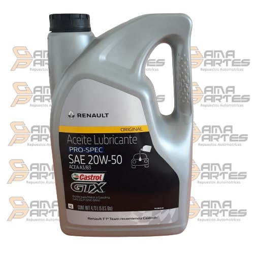ACEITE MOTOR 20W-50 GALON (5L) SEMISINTETICO CASTROL7711943701-20W-50CASTROL
