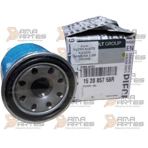 FILTRO ACEITE KOLEOS GASOLINA 2.500-MARCH-PATHFINDER ORIGINAL 15208-8066R/5758R