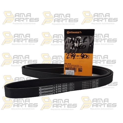 CORREA ALTERNADOR AVEO (T)-OPTRA 1.400/1.600-OPTRA 1.800 2008/-NUBIRA CONTINENTAL 6PK1875