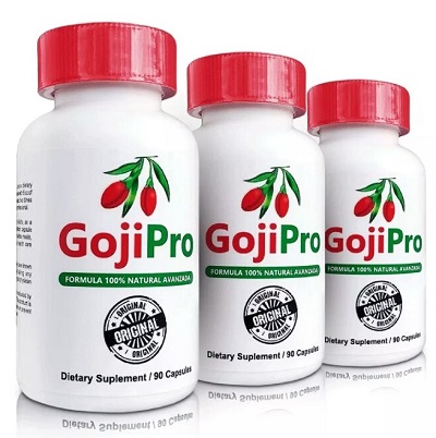 TRES FRASCOSDE GOJI PRO CADA UNO CON 60 CAPSULAS