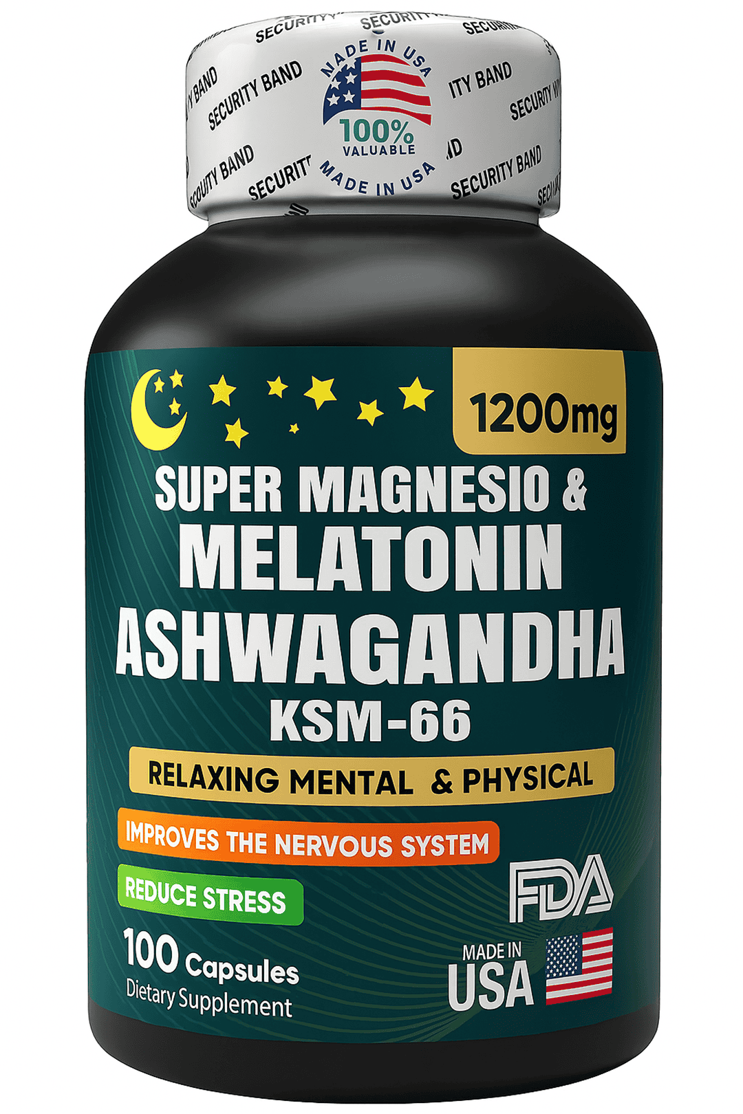 SUPER MAGNESIO + MELATONINA+ ASHWAGANDHA KSM-66 REG. INVIMA
