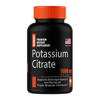 POTASSIUM CITRATE DE 1000 MG. MARCA WORKOUT AMERICANA