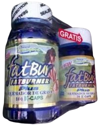 TRES FRASCOS DE FAT BUR QUEMADOR DE GRASA RAPIDO 120 CAP. CADA UNO
