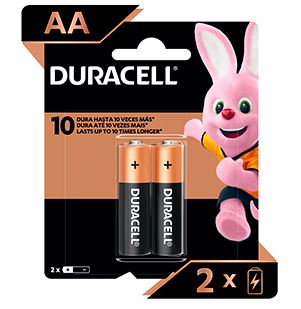 BATERIAS DURACELL AA X 2 UND