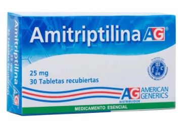 AMITRIPTILINA 25mg X 30 TABLETAS (AG)
