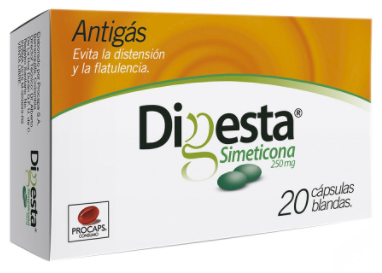 SIMETICONA CAJA X 20 CAPSULAS DIGESTA