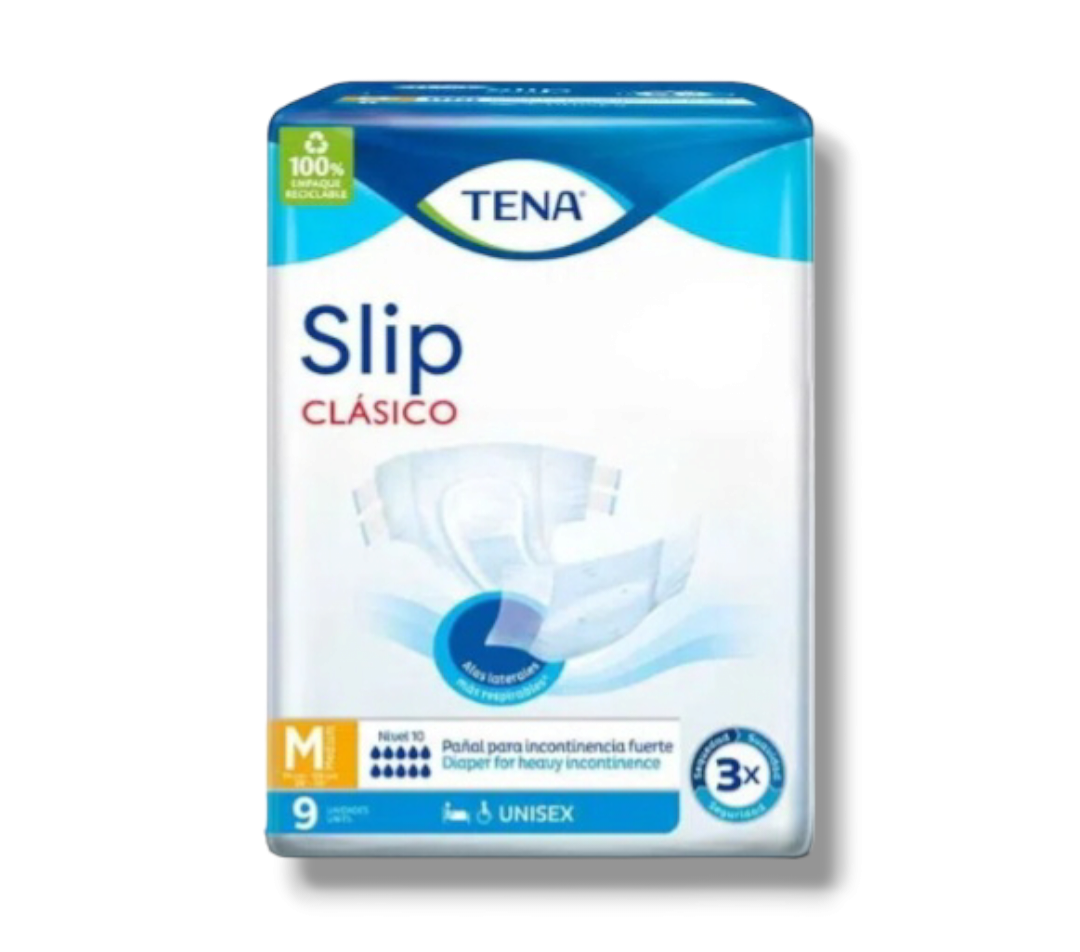 PAÑAL TENA SLIP CLASICO X 9 UND TALLA M