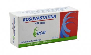 ROSUVASTATINA 40 mg X 10 TABLETAS (ECAR)