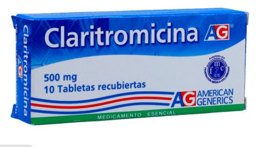 CLARITROMICINA  500mg x 10 TAB (AG)