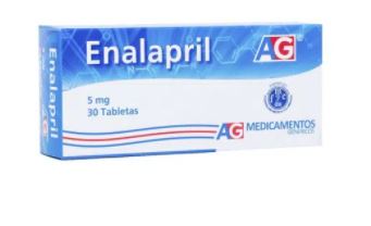 ENALAPRIL 5mg CAJA X 30 TABLETAS (AG)