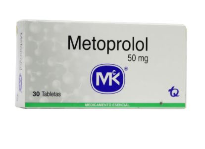 METOPROLOL 50 mg CAJA X 30 TABLETAS (MK)
