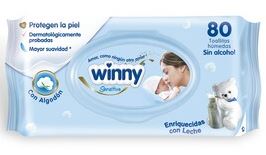 TOALLITAS HÚMEDAS WINNY SENSITIVE X 80 UNIDADES