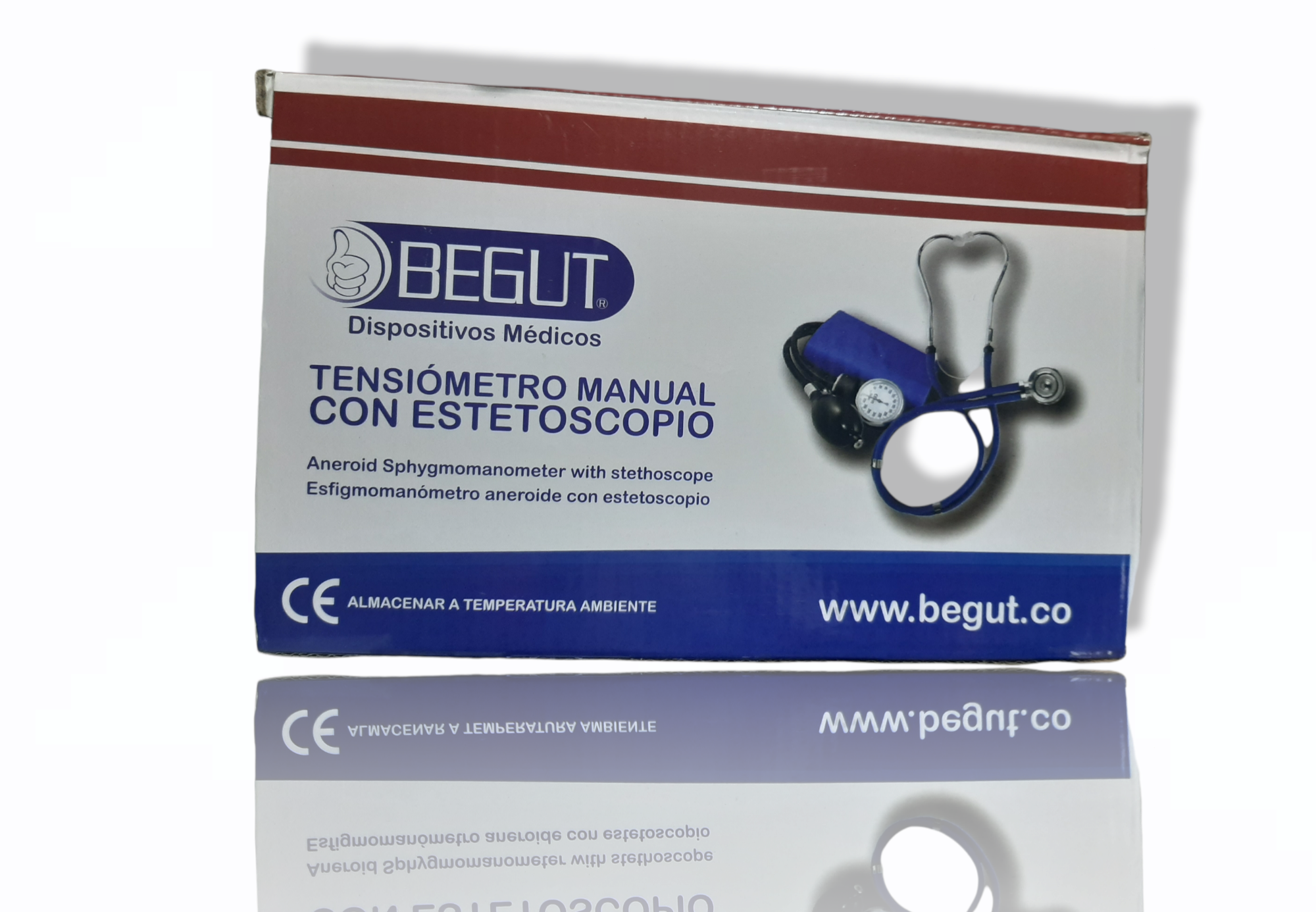 TENSIOMETRO MANUAL CON ESTETOSCOPIO ROSADO (BEGUT)