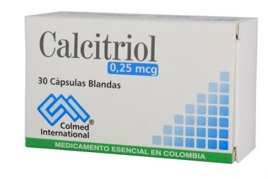 CALCITRIOL 0,25 mcg X 30 CÁPSULAS