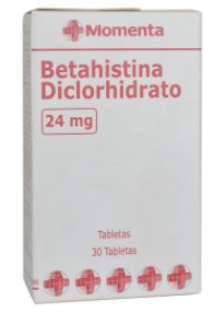 BETAHISTINA 24 mg X 30 TABLETAS (EUROFARMA)