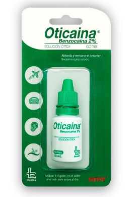 OTICAINA 2% SULUCIÓN ÓTICA X 10 ml