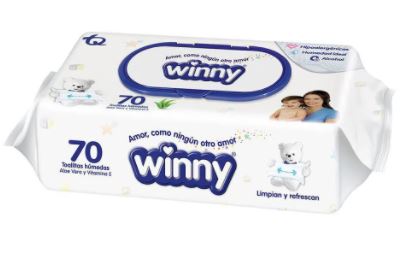 TOALLITAS HUMEDAS WINNY X 70 UNIDADES