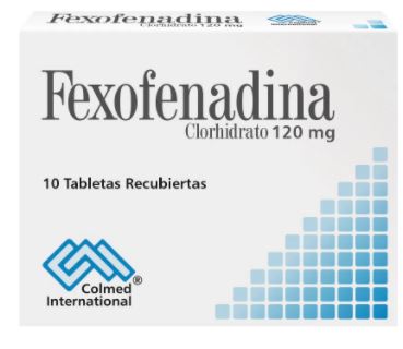 FEXOFENADINA 120 mg X 10 TABLETAS (COLMED)