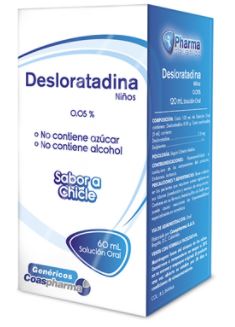 DESLORATADINA 0,05% JARABE X 60 ml (COASPHARMA)