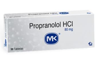PROPRANOLOL HCL 80 MG X 30 TABLETAS MK