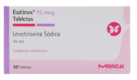 EUTIROX 75 mg X 50 TABLETAS
