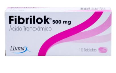 Acido tranexamico x 10 tabletas fibrilok