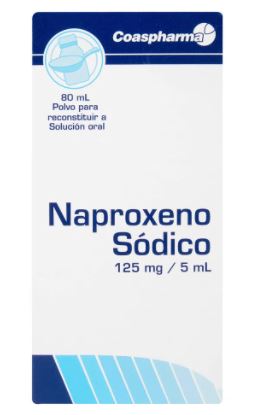 NAPROXENO 125 mg SOLUCIÓN ORAL X 80 ML (COASPHARMA)
