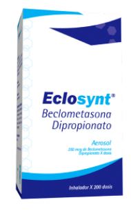 BECLOMETASONA INHALADOR BUCAL 250 mcg x 200 dosis (ECLOSYNT)