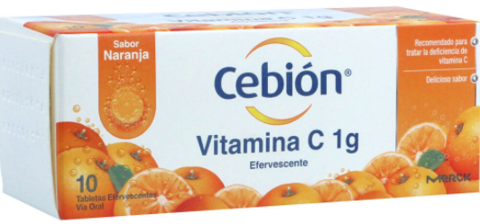 CEBION EFERVESCENTE NARANJA X 10 TABLETAS