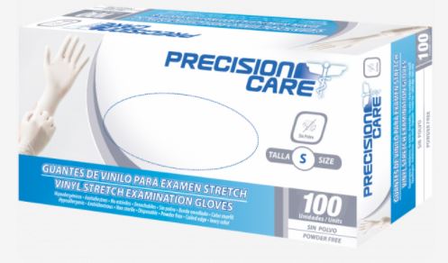 GUANTES DESECHABLES LATEX TALLA S PRECISION X 100 UNIDADES