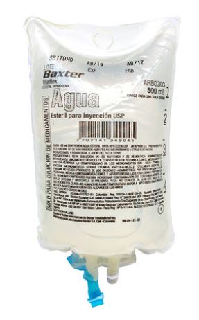 AGUA DESTILADA BAXTER X 500 ml