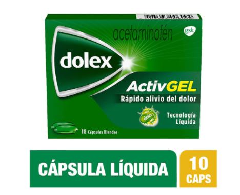 DOLEX ACTIVGEL CAJA X 10 CÁPSULAS