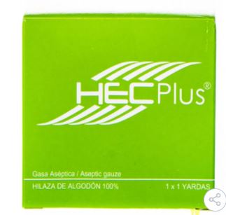 GASA ASÉPTICA 1X1 YARDAS HECPLUS