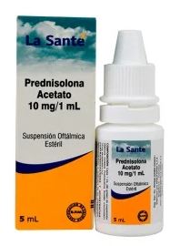 PREDNISOLONA 10 mg GOTAS OFTÁLMICAS X 5 ml LA SANTÉ