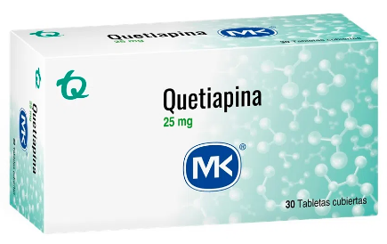 QUETIAPINA 25 mg X 30 TABLETAS MK