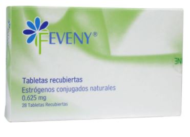 ESTROGENOS CONJUGADOS 0.625 mg CAJA X 28 TABLETAS FEVENY
