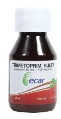 TRIMETOPRIM SULFA SUSPENSIÓN 80mg + 400mg FRASCO X 60 ml ECAR