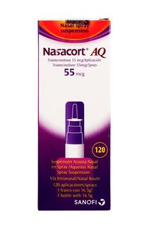 NASACORT AQ SPRAY NASAL X 55 mcg