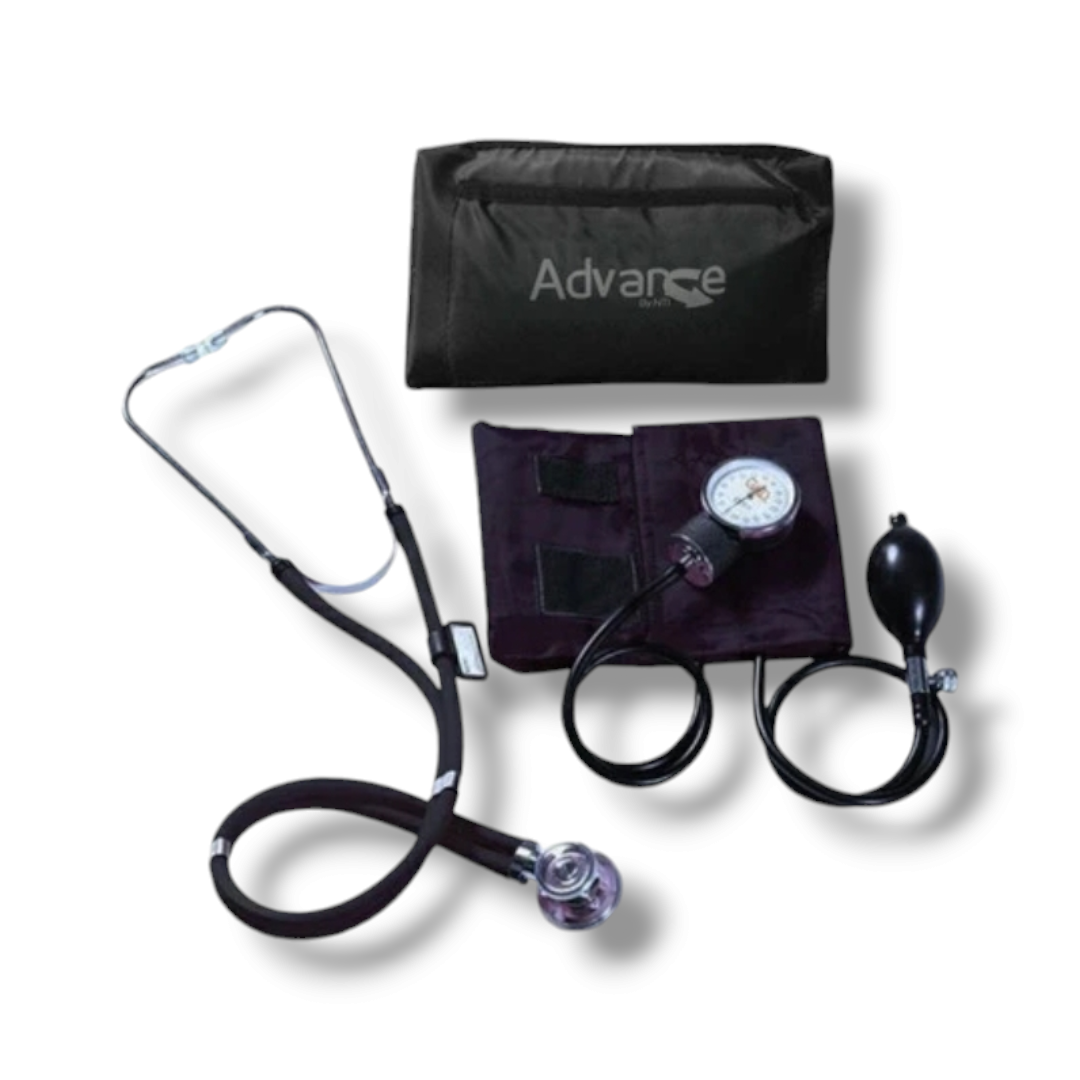 TENSIÓMETRO CON ESTETOSCOPIO ADVANCE COLOR NEGRO