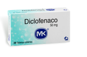 DICLOFENACO 50 mg CAJA X 20 TABLETAS MK