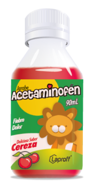 ACETAMINOFEN JARABE X 90 ml LAPROFF SABOR A CEREZA