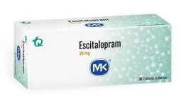 ESCITALOPRAM 20 mg CAJA X 30 TABLETAS MK