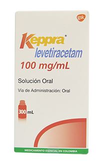 KEPPRA 100 mg SOLUCION ORAL X 300 ml