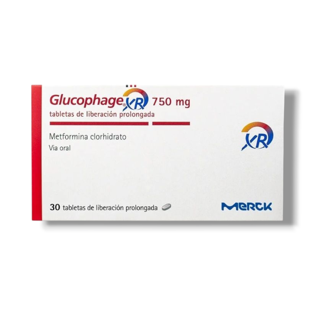 GLUCOPHAGE XR 75Omg CAJA X 30 TABLETAS