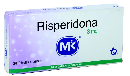 RISPERIDONA 3 mg CAJA X 20 TABLETAS MK